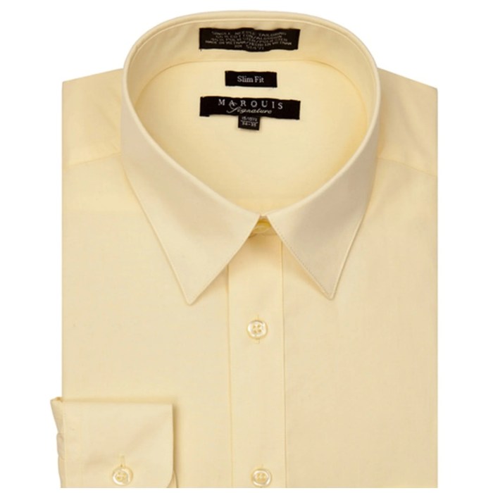 Yellow dress shirt men's