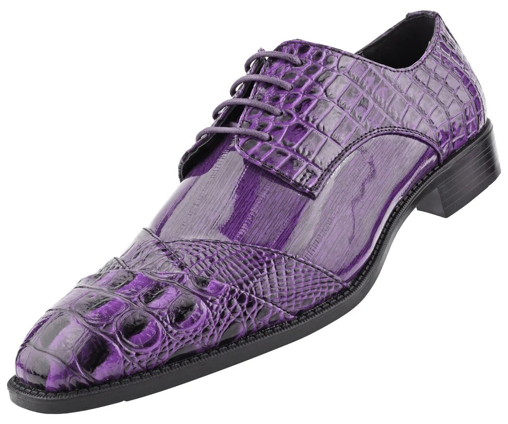 Purple dress shoes mens