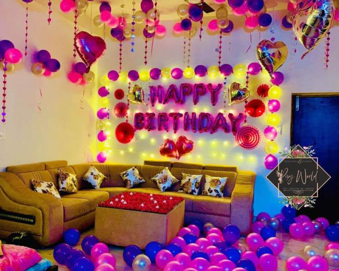 How to decorate small room for birthday