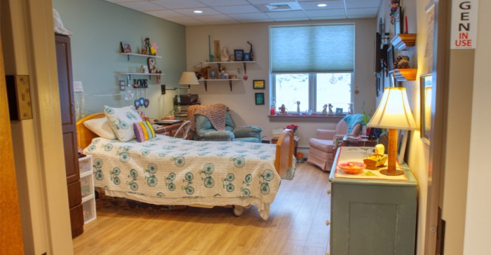 How to decorate a shared nursing home room