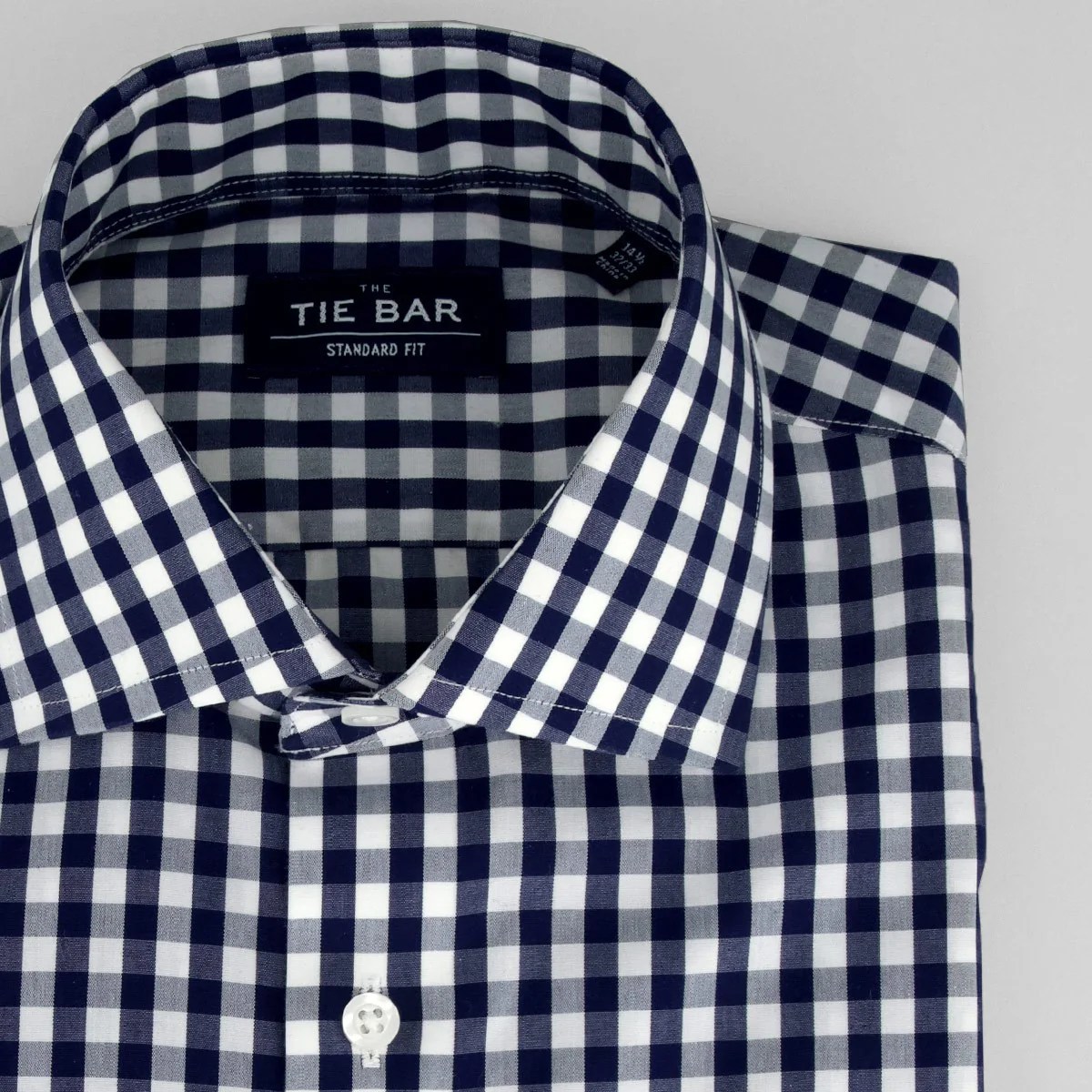 Gingham dress shirt mens