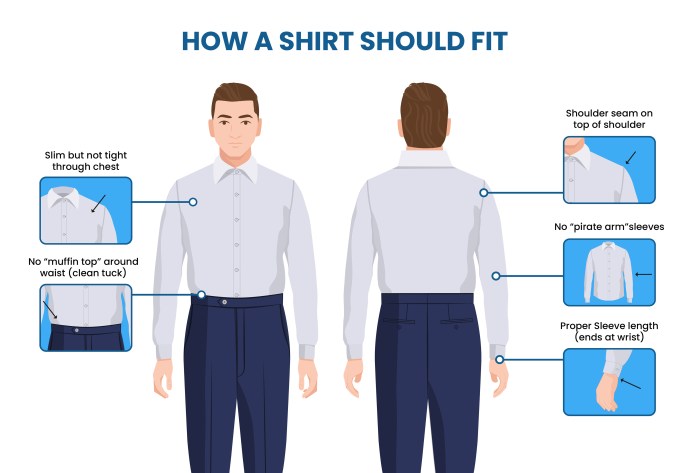 Dress shirt mens size guide