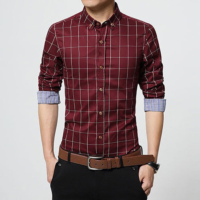 Men's long sleeve casual dress shirts