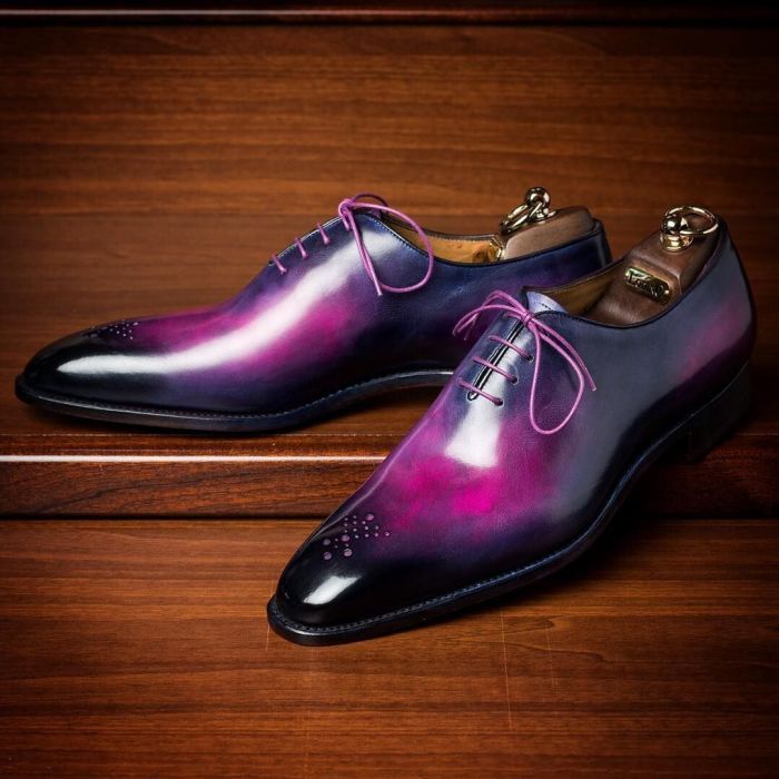 Purple dress shoes mens