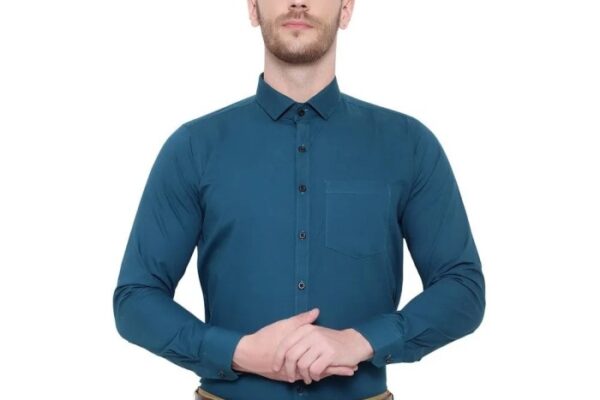 Teal blue mens dress shirts